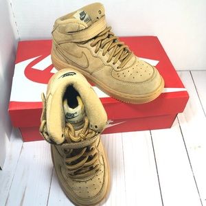 Youth Nike Air Force One Wheat color